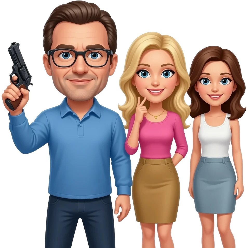 john mcafee gun womans emoji