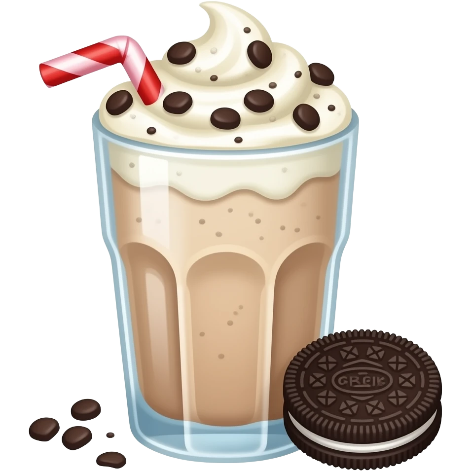 oreo milkshake emoji