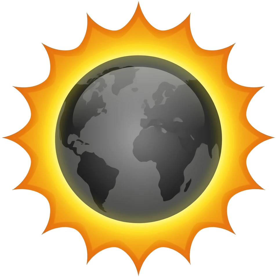 eclipse solar emoji