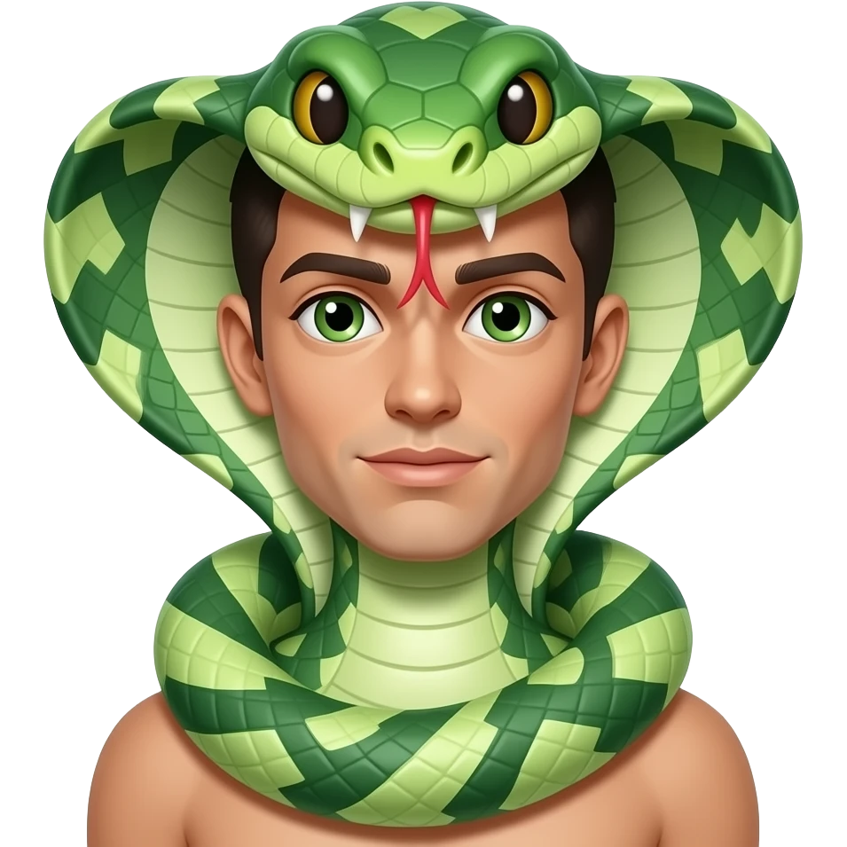 Human transform to snake emoji