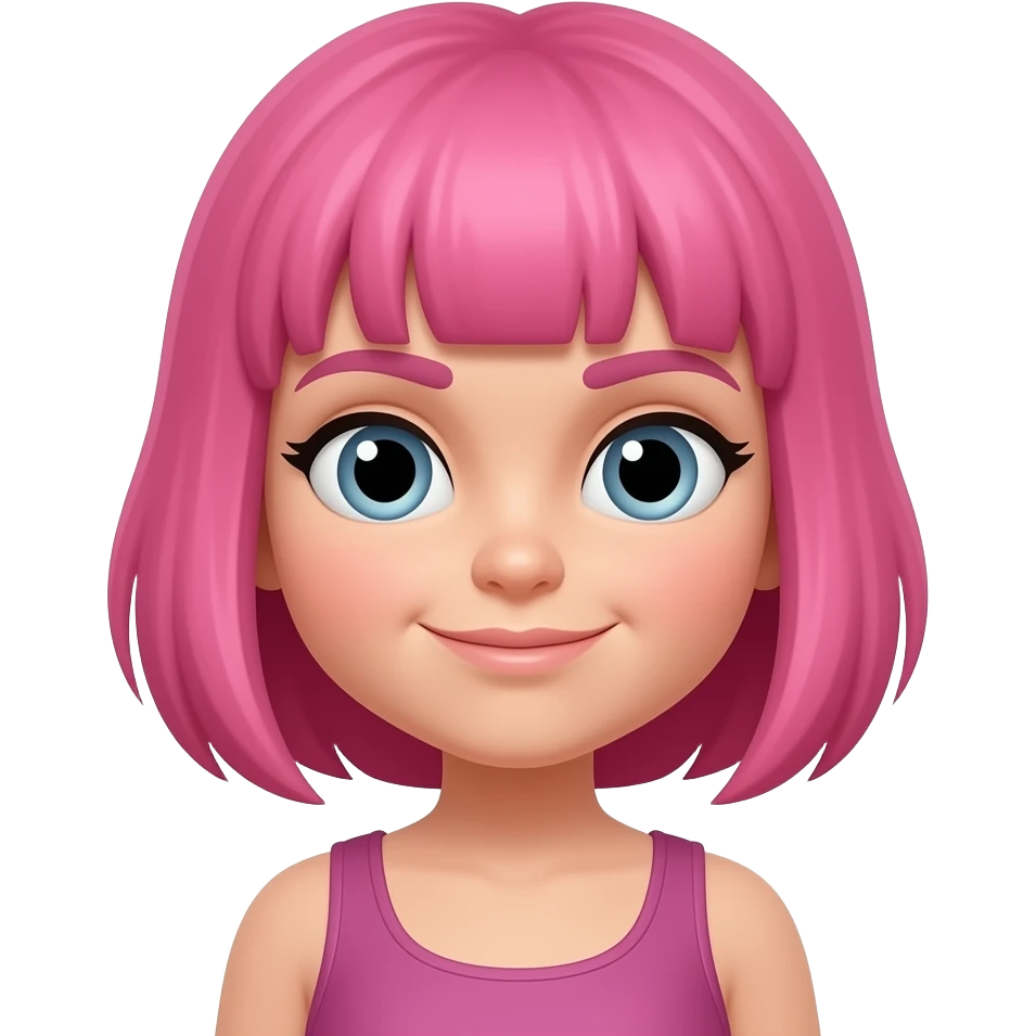 the hulk but instead of green man it’s a pink girl hulk emoji