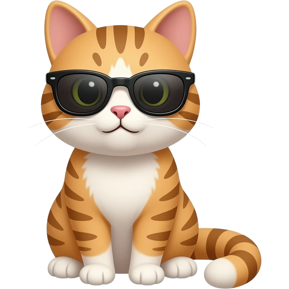 Cat wearing sunglasses emoji