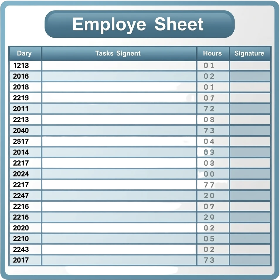 time sheets emoji