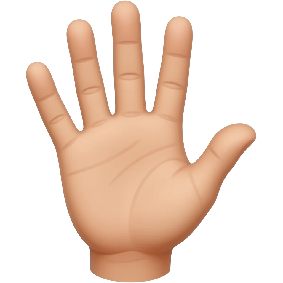 Open left  hand emoji