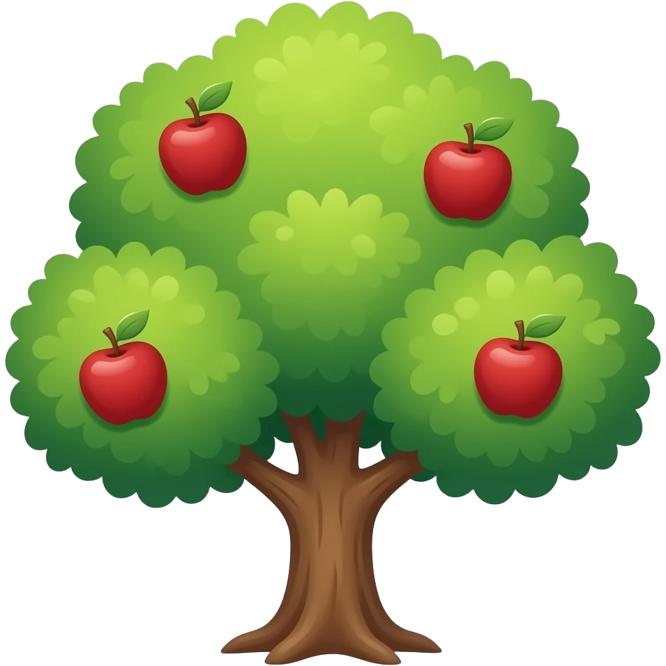 Tree with apples emoji