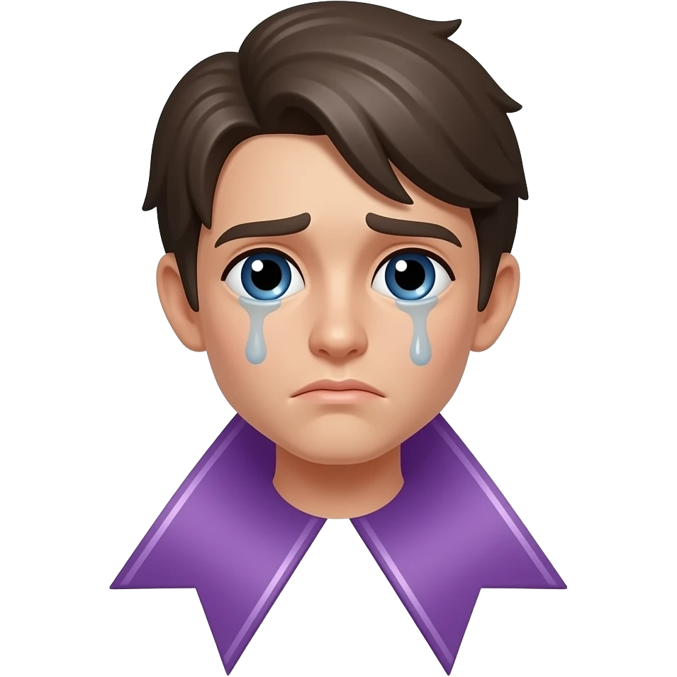 😭+🎀 emoji