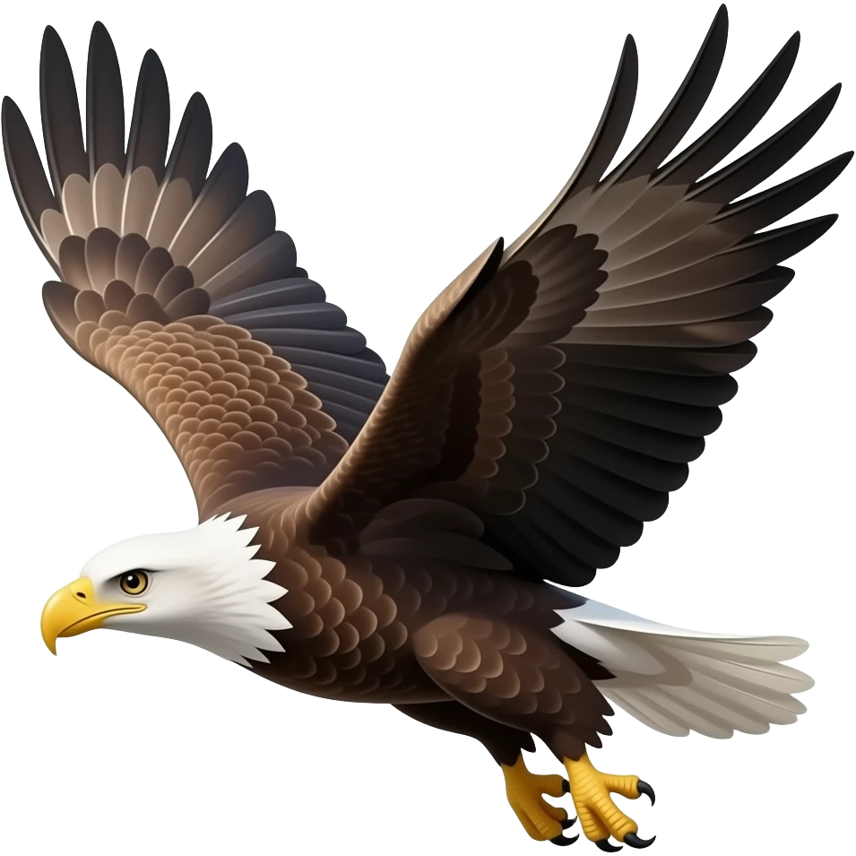 Eagle flying emoji