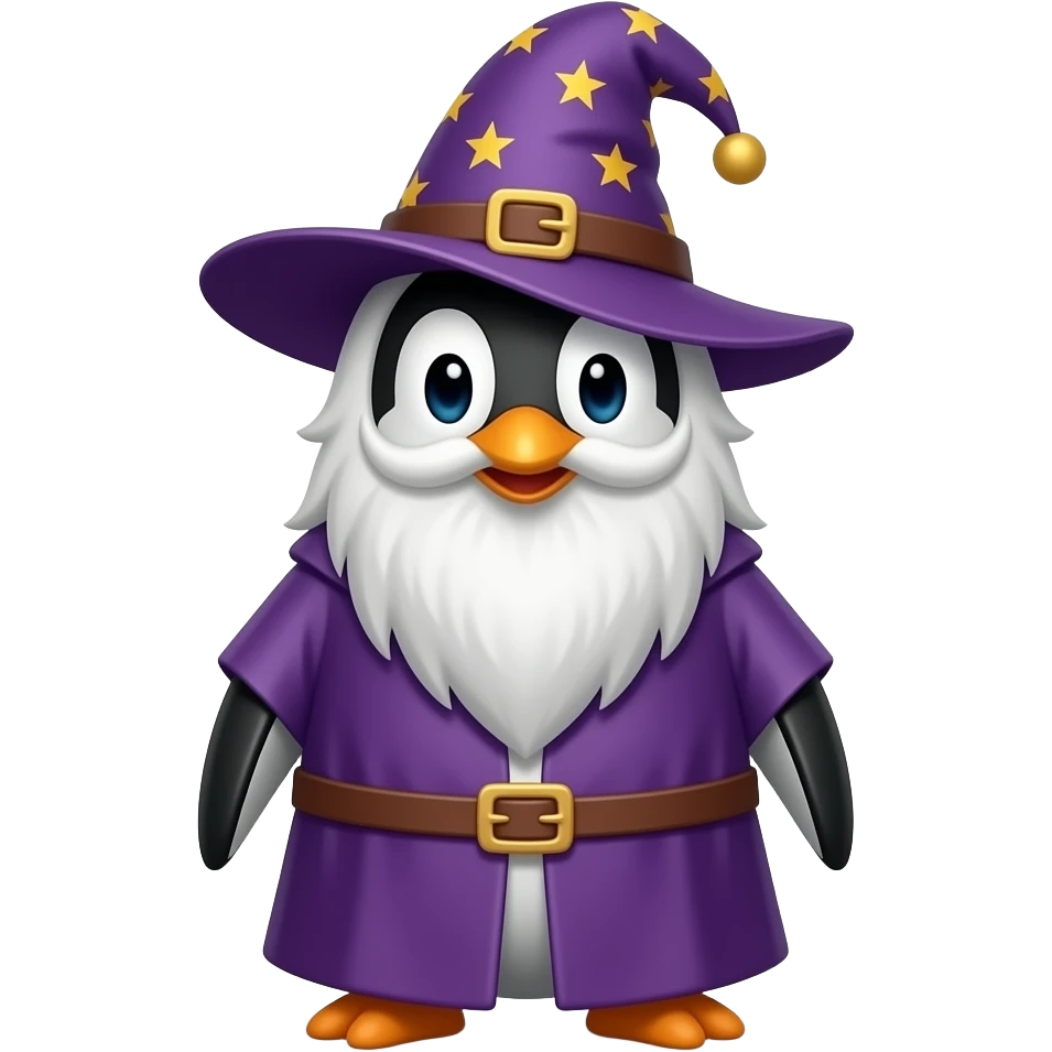 Penguin Wizard emoji