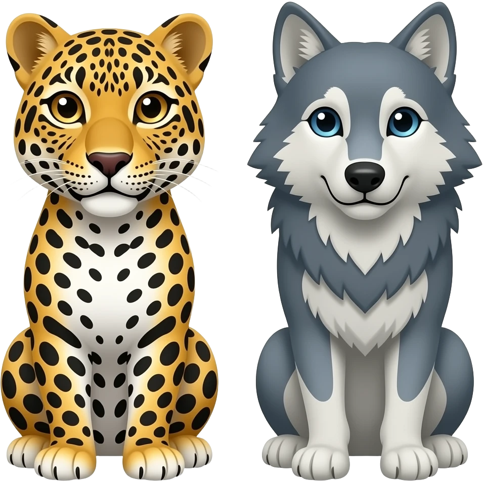 🐆 𓃥🐺 emoji