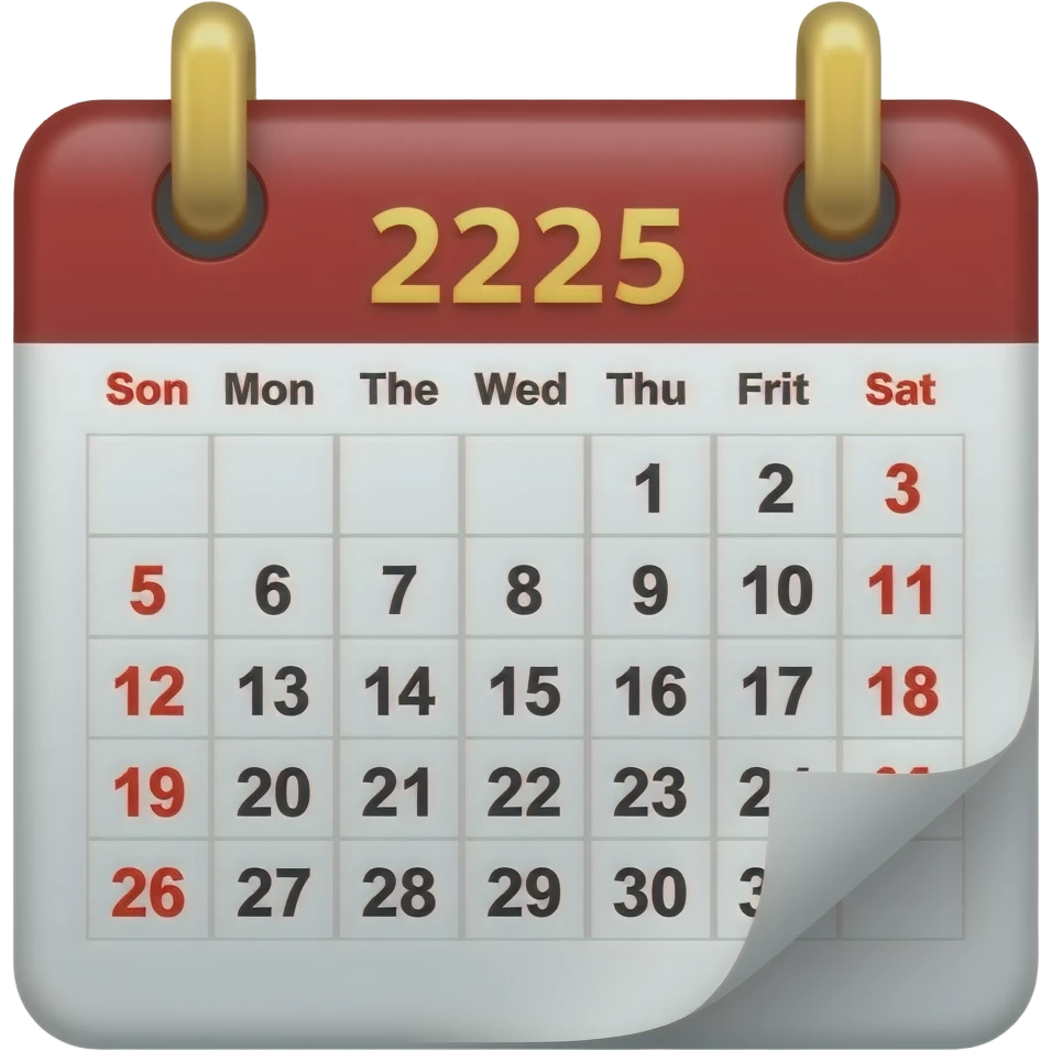 2026 calender emoji