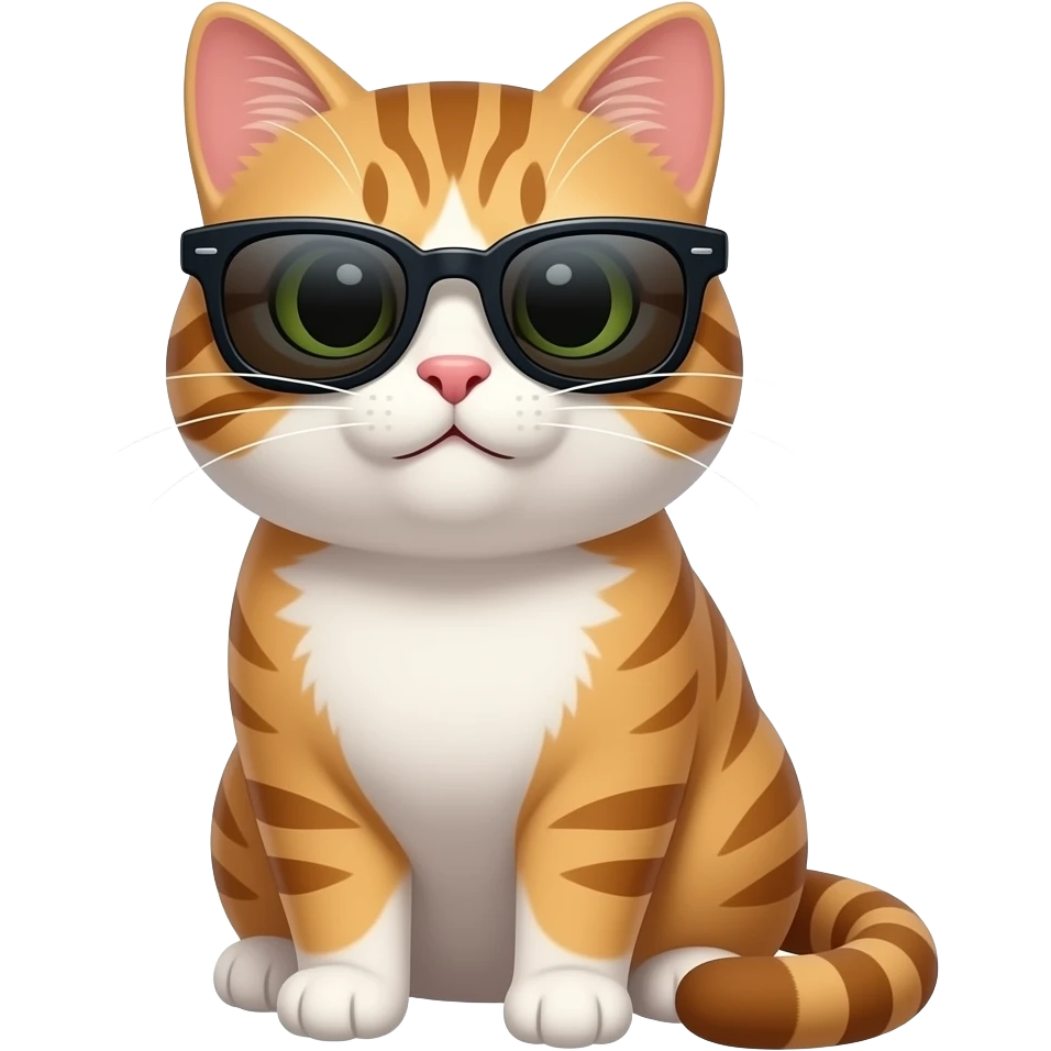Cat wearing sunglasses emoji