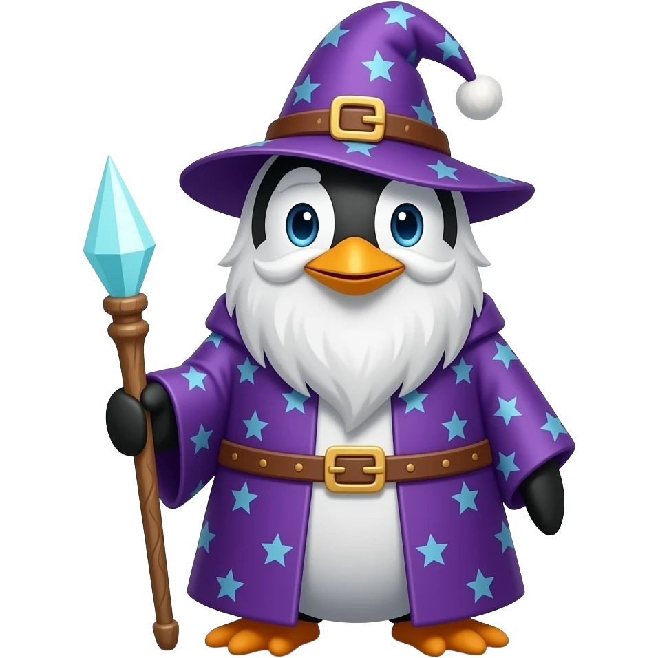 Penguin Wizard emoji