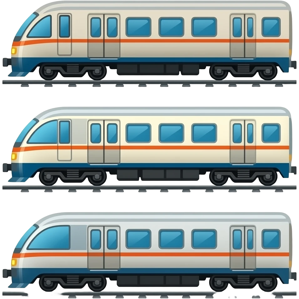 🚄🚃🚃🚃 emoji