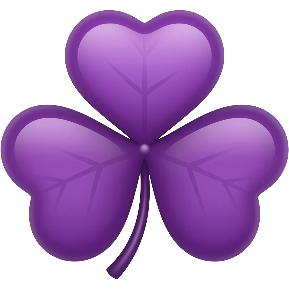 purple fourclover emoji