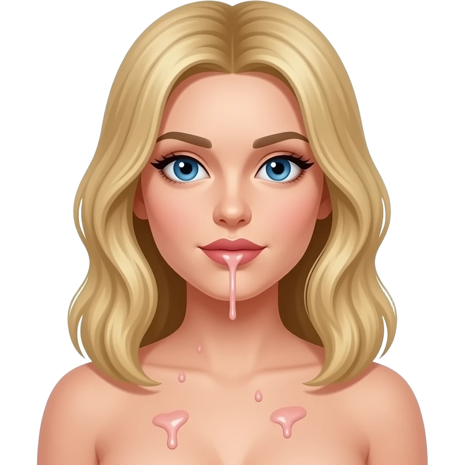 Semen on blonde hair blue eyed need titties emoji