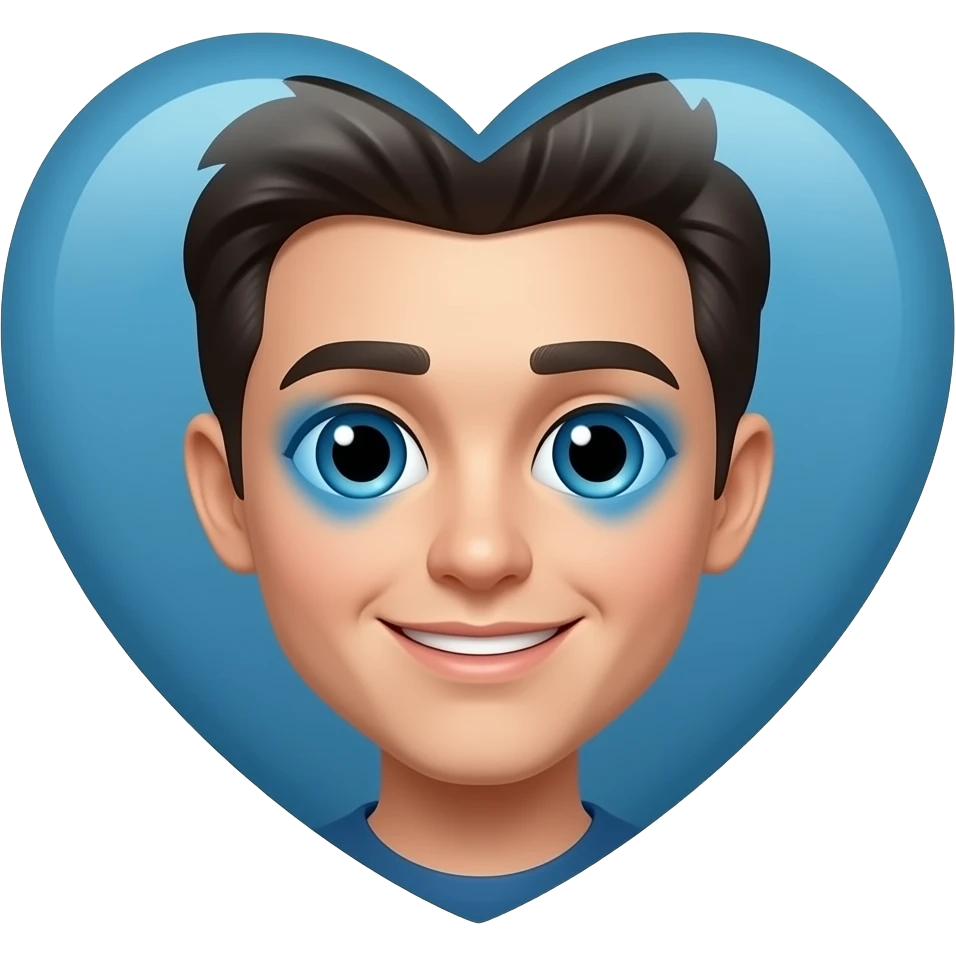 😍+💙 emoji