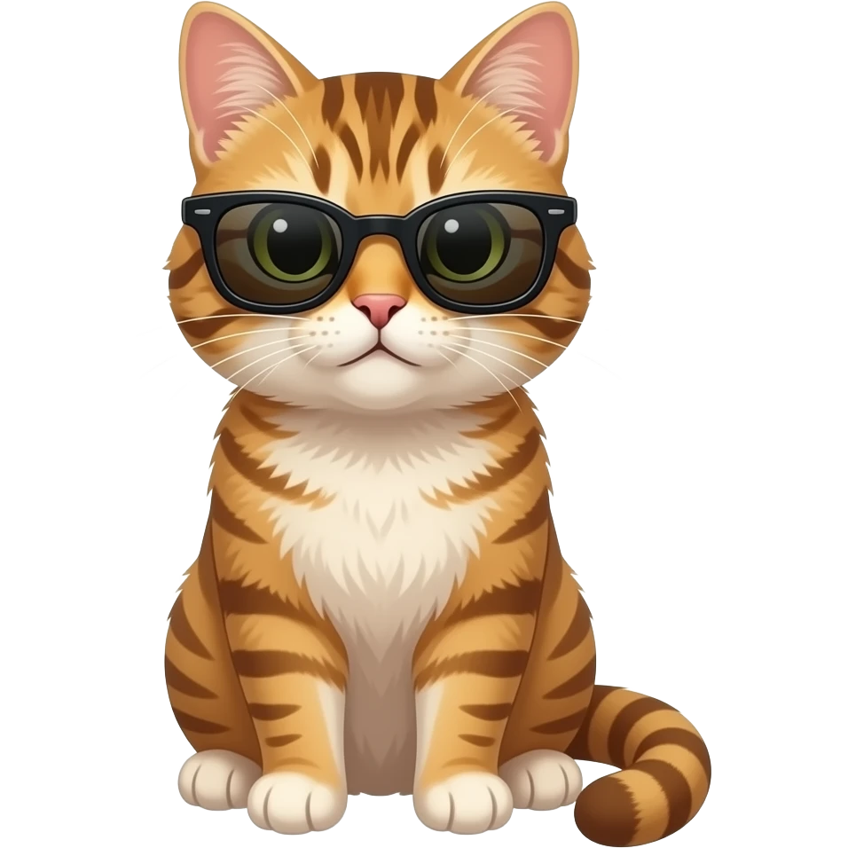 Cat wearing sunglasses emoji