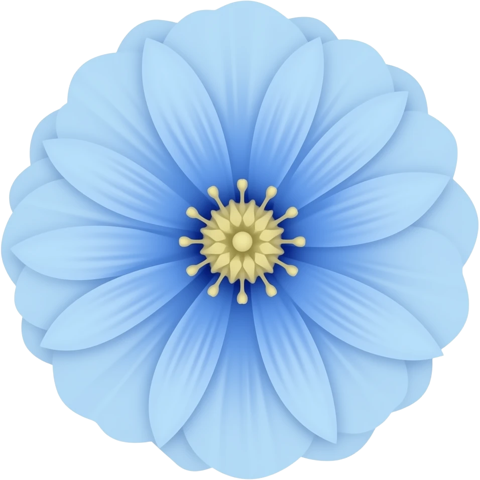 Blue flowers emoji
