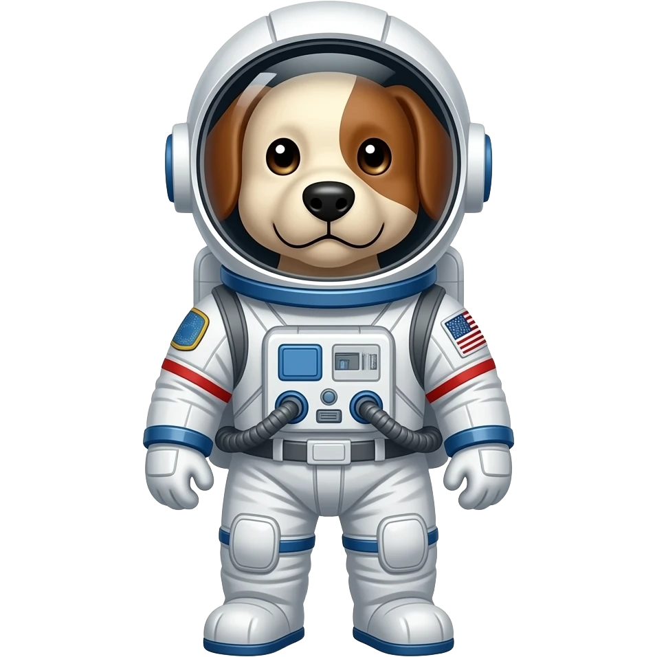 dog astronaut emoji