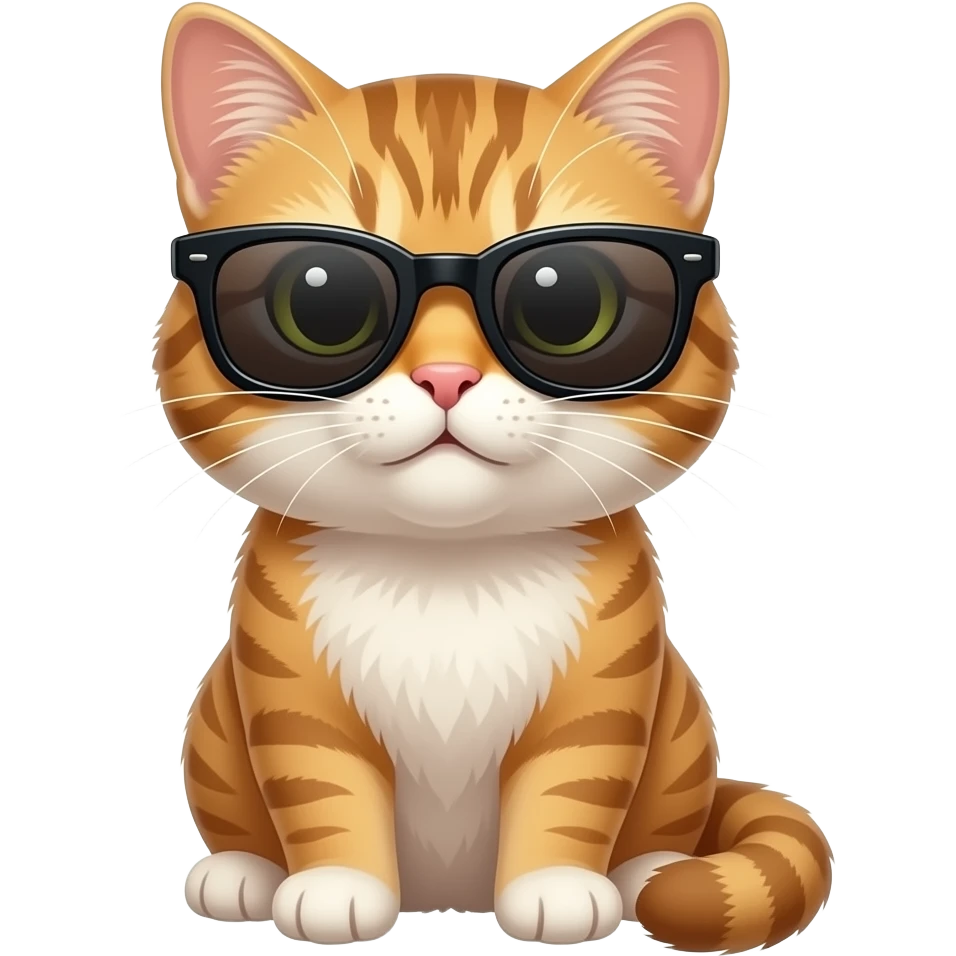 Cat wearing sunglasses emoji