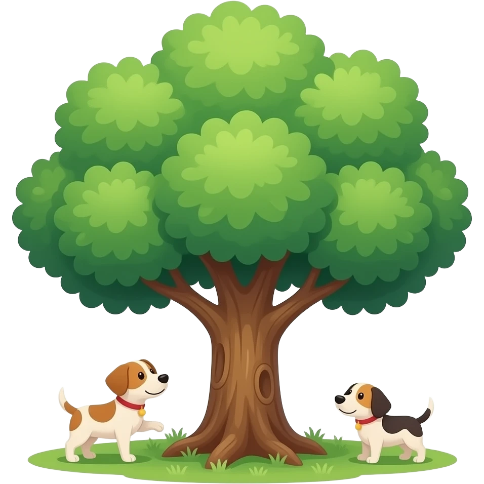 A sentient tree questioning what it means when a dog comes by and raises a leg emoji