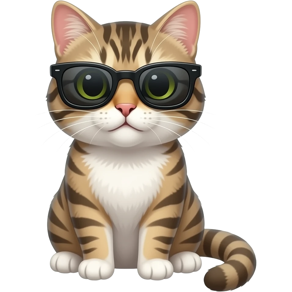 Cat wearing sunglasses emoji