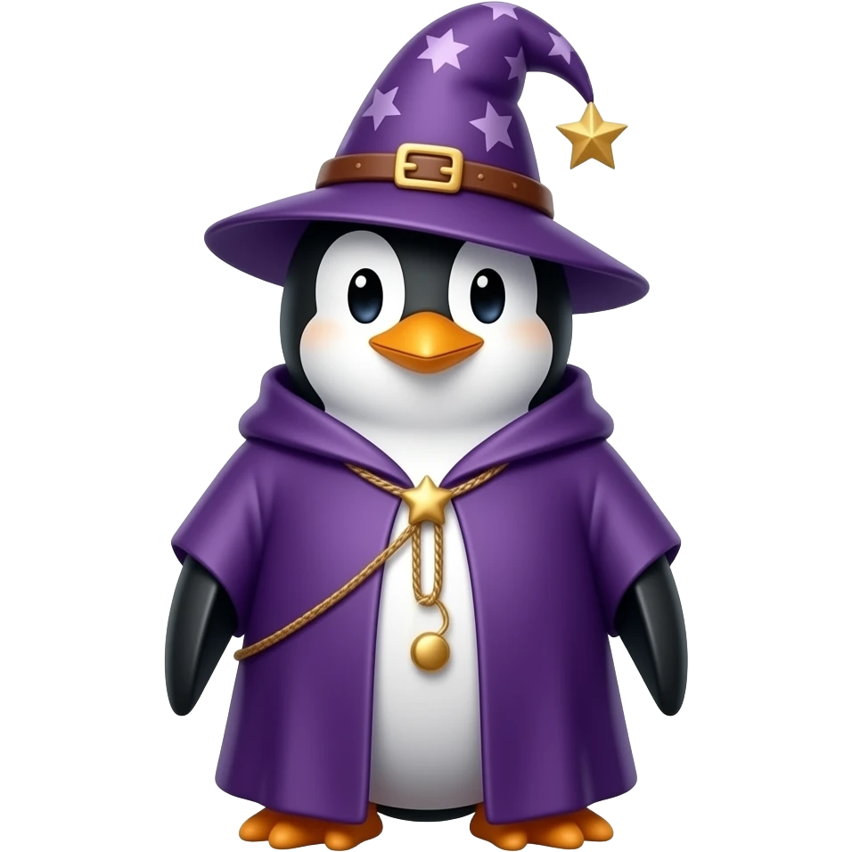 Penguin Wizard emoji