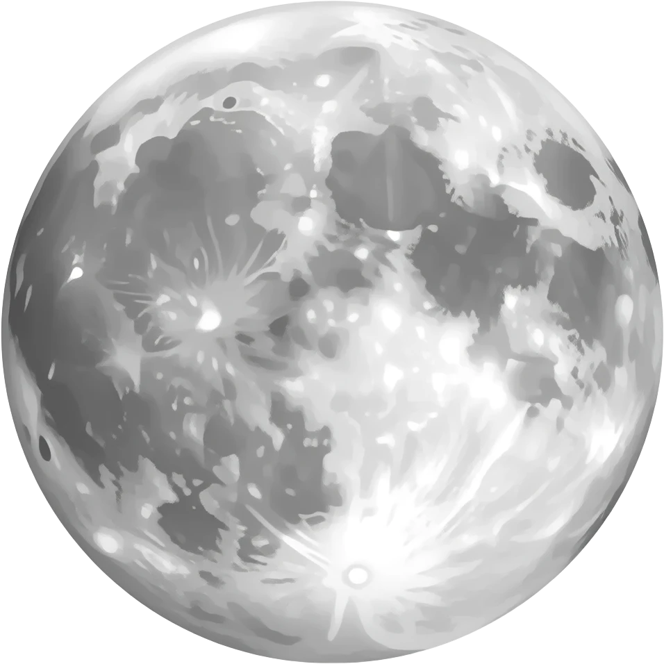 full moon emoji