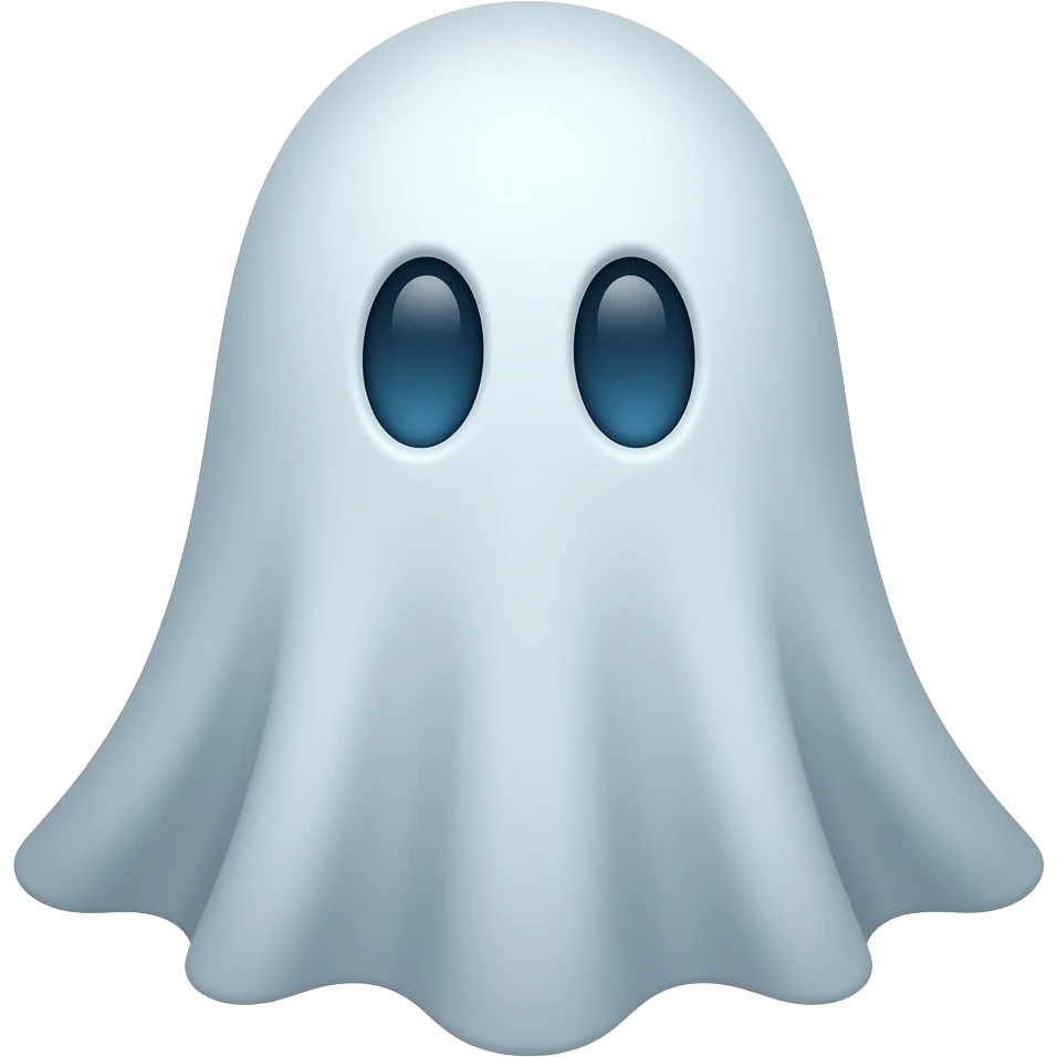 A ghost emoji