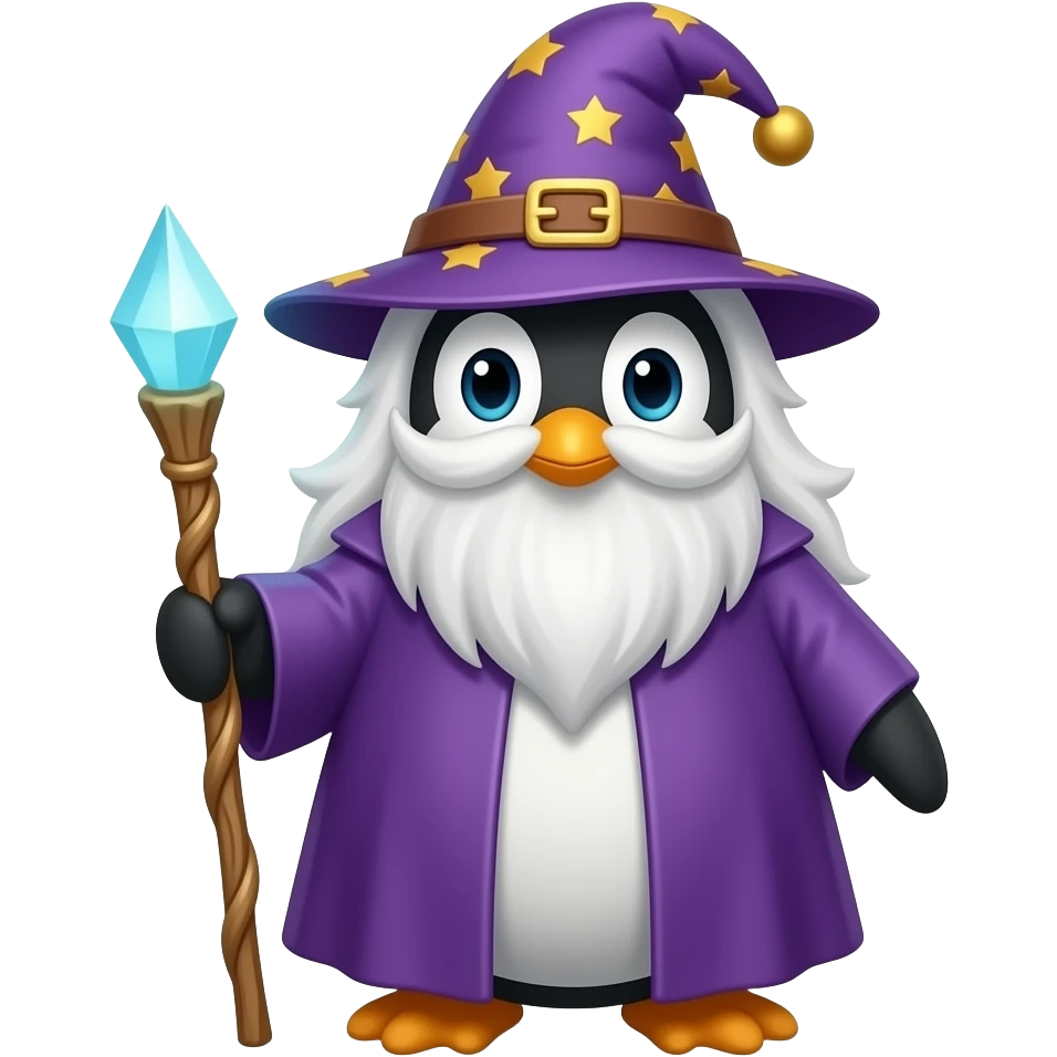 Penguin Wizard emoji