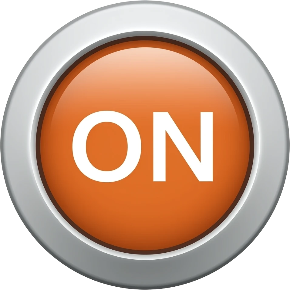 "ON" push Button emoji