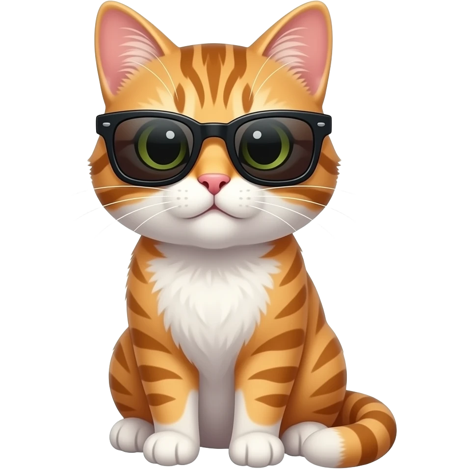 Cat wearing sunglasses emoji