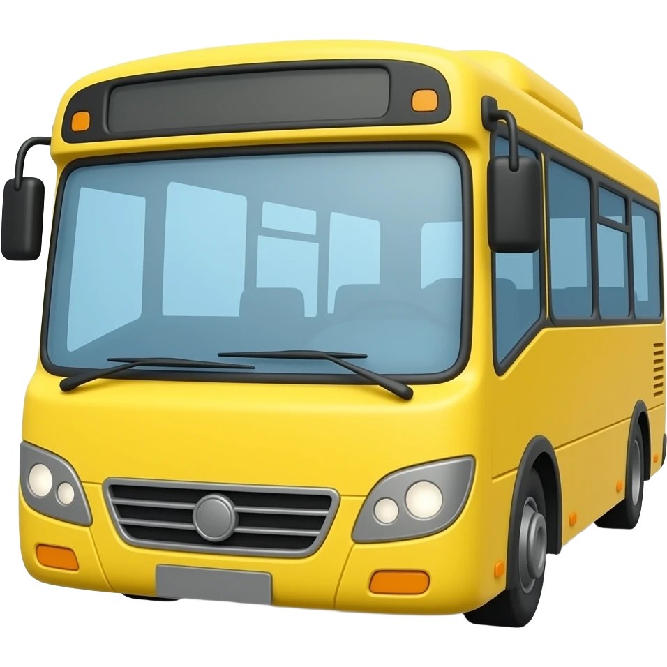 yellow bus emoji