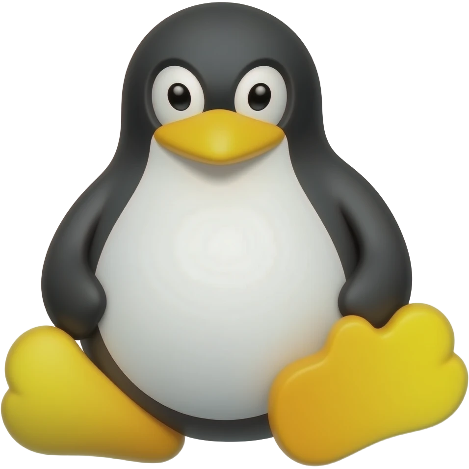 create me linux logo emoji