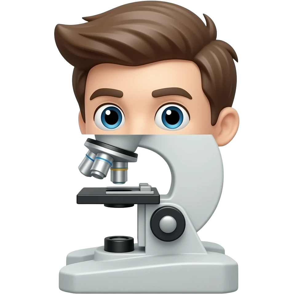 microscope character emoji