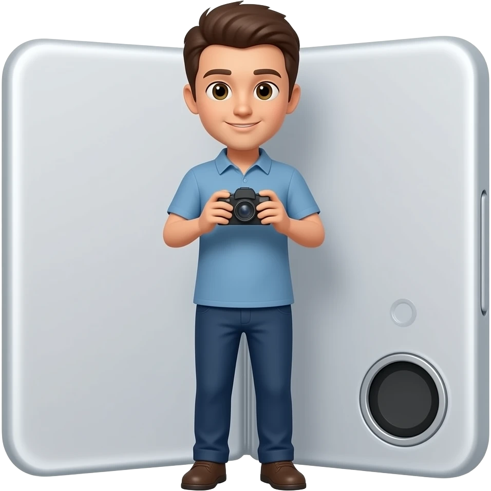 taking a photo Motorola Razr Fold emoji