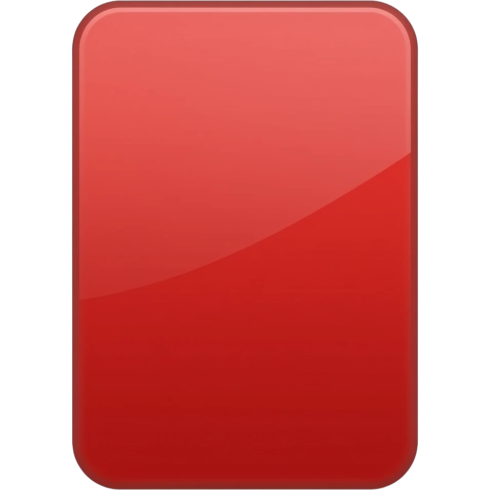 rectangular red card verticial emoji