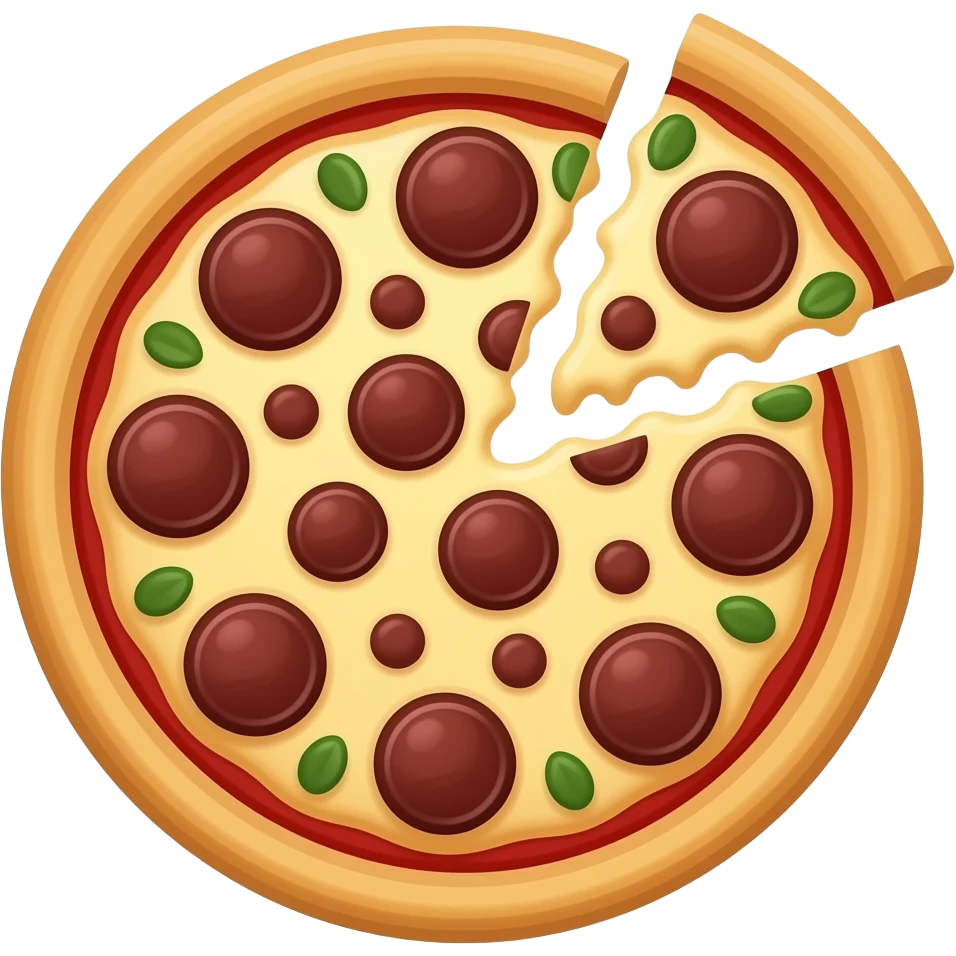 Chocolate pizza emoji
