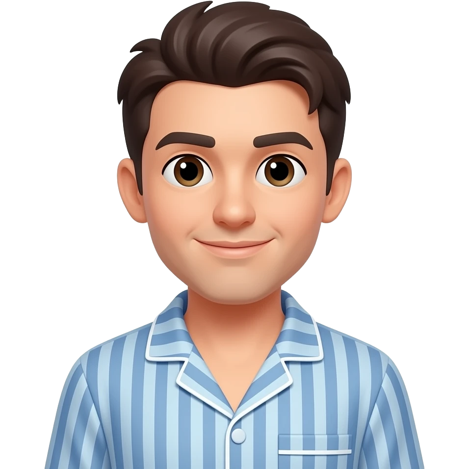 Human with pajamas emoji