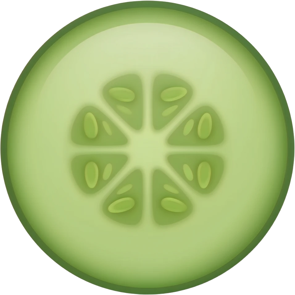 cucumber with slice emoji