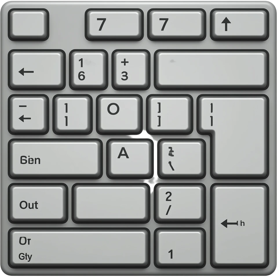 a full sized Keyboard with all button emoji