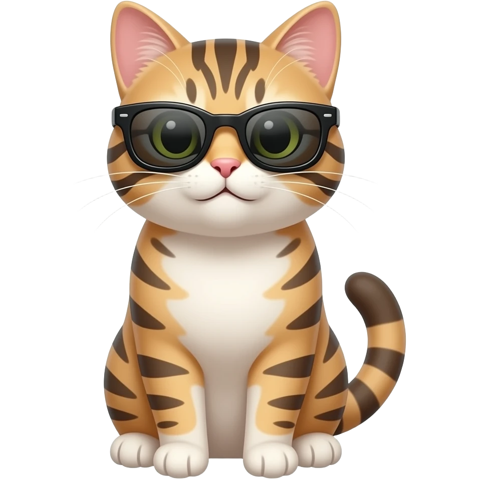 Cat wearing sunglasses emoji