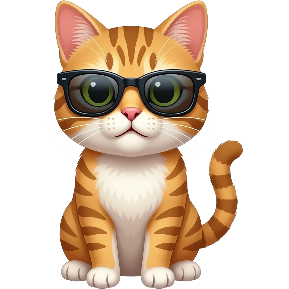 Cat wearing sunglasses emoji