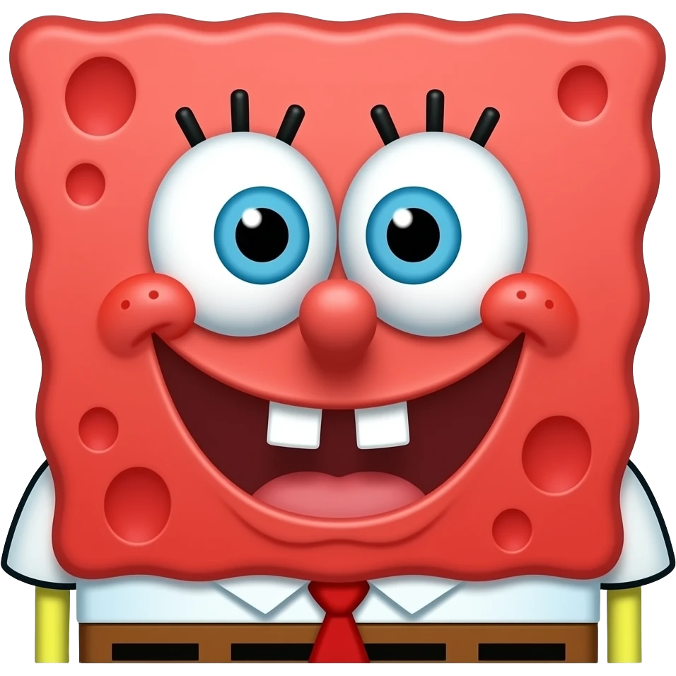 Red bob esponja emoji