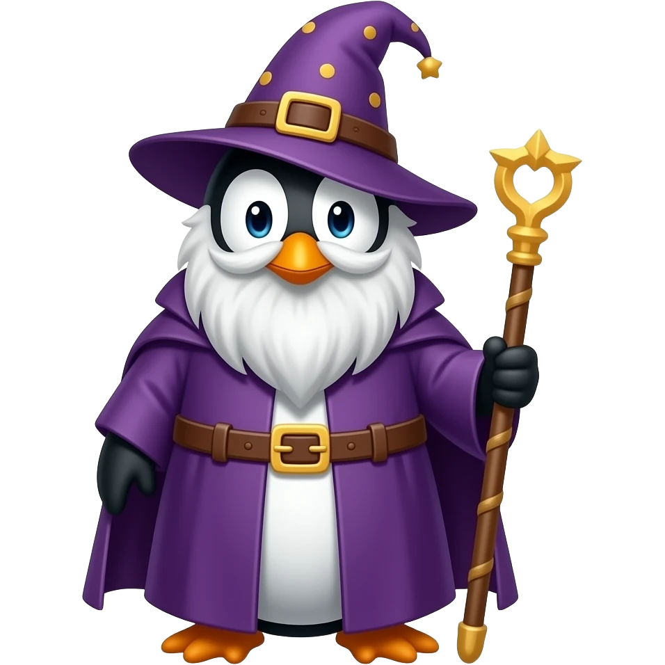 Penguin Wizard emoji