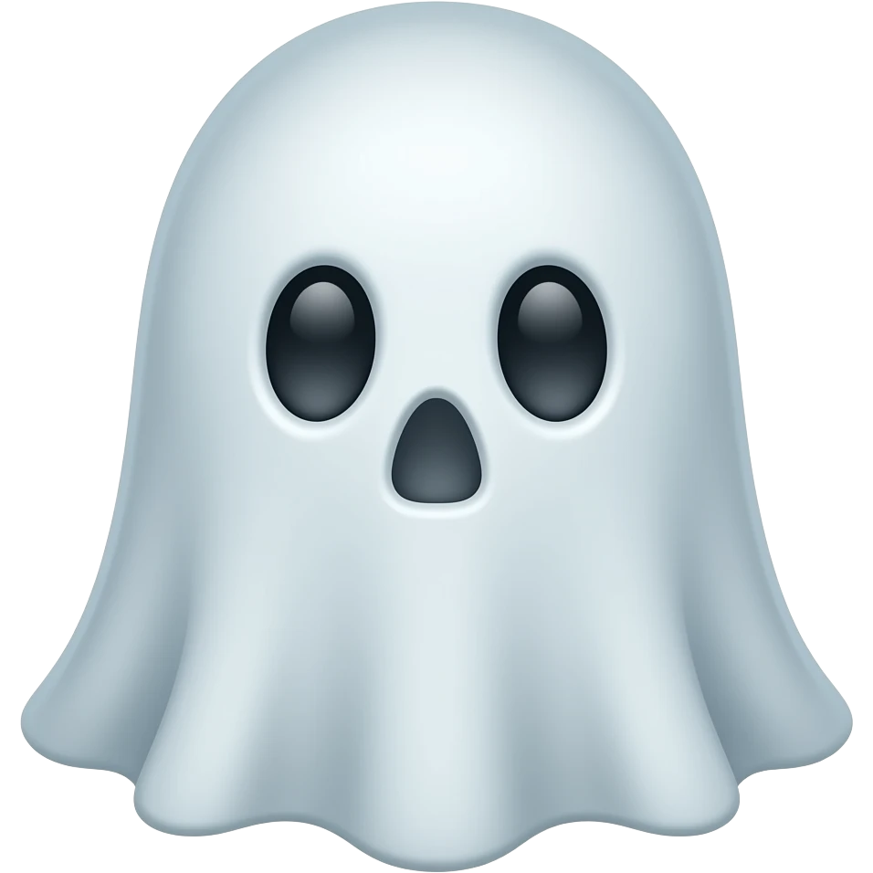 Tiny ghost emoji
