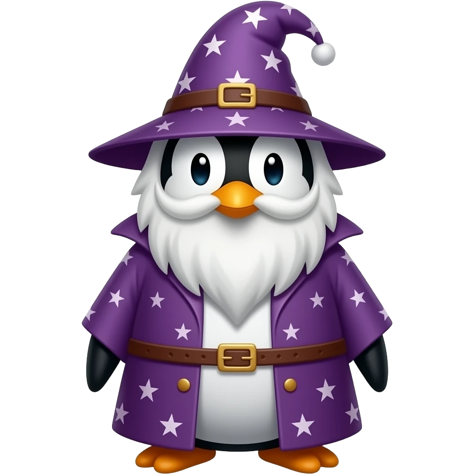Penguin Wizard emoji