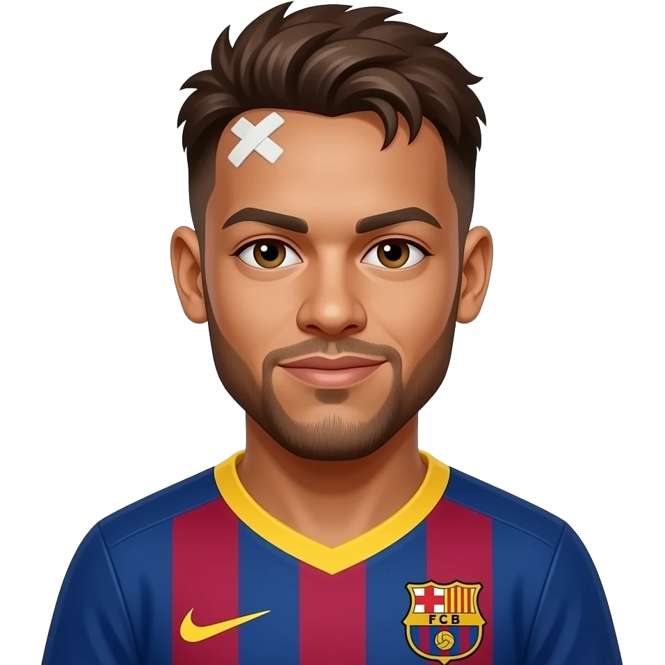 Neymar barcelona alnında bandaj var emoji