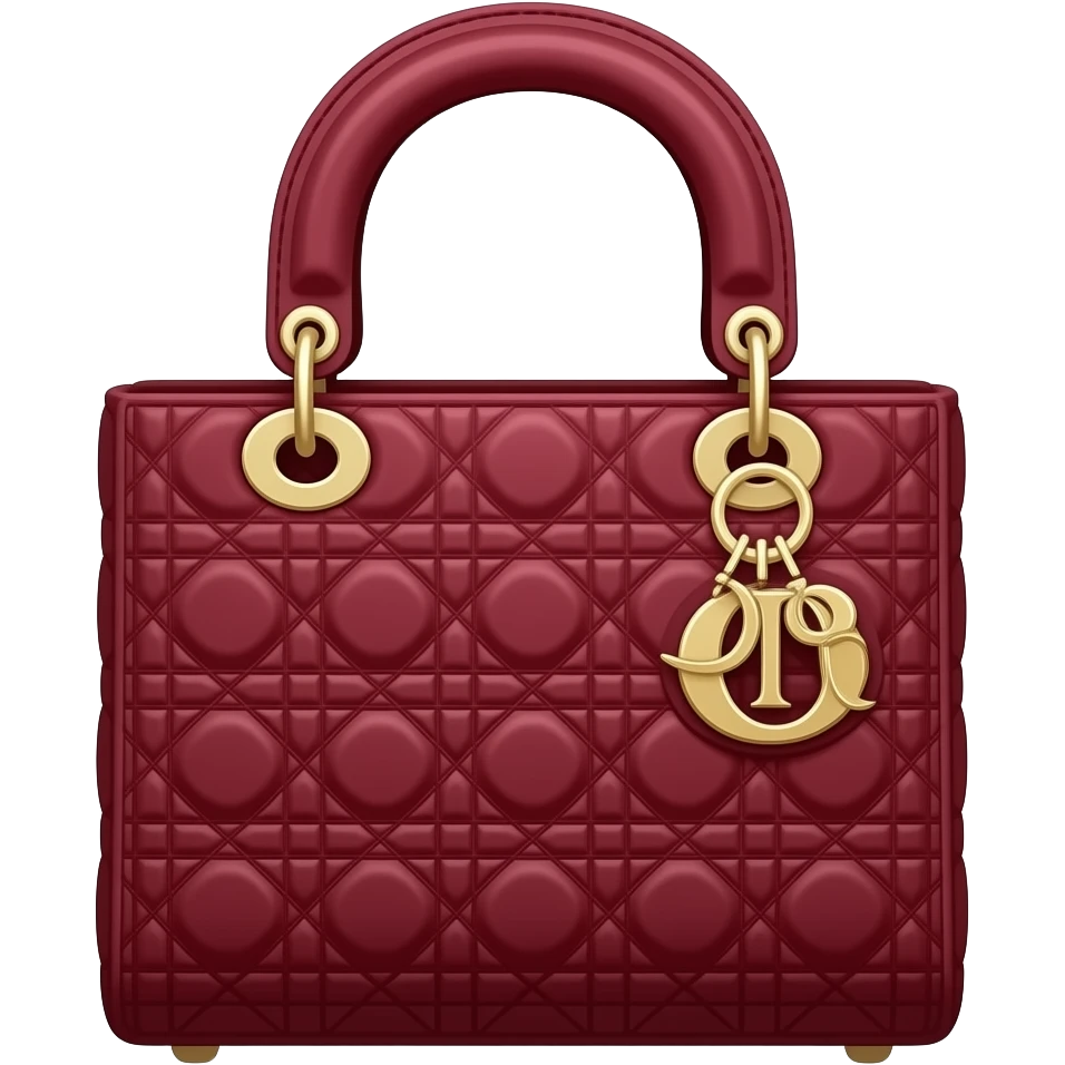 dark red dior bag emoji