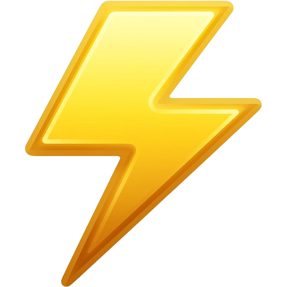 Lightning emoji